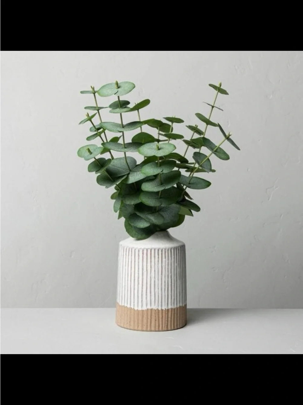 faux eucalyptus arrangement Hearth & hand with Magnolia